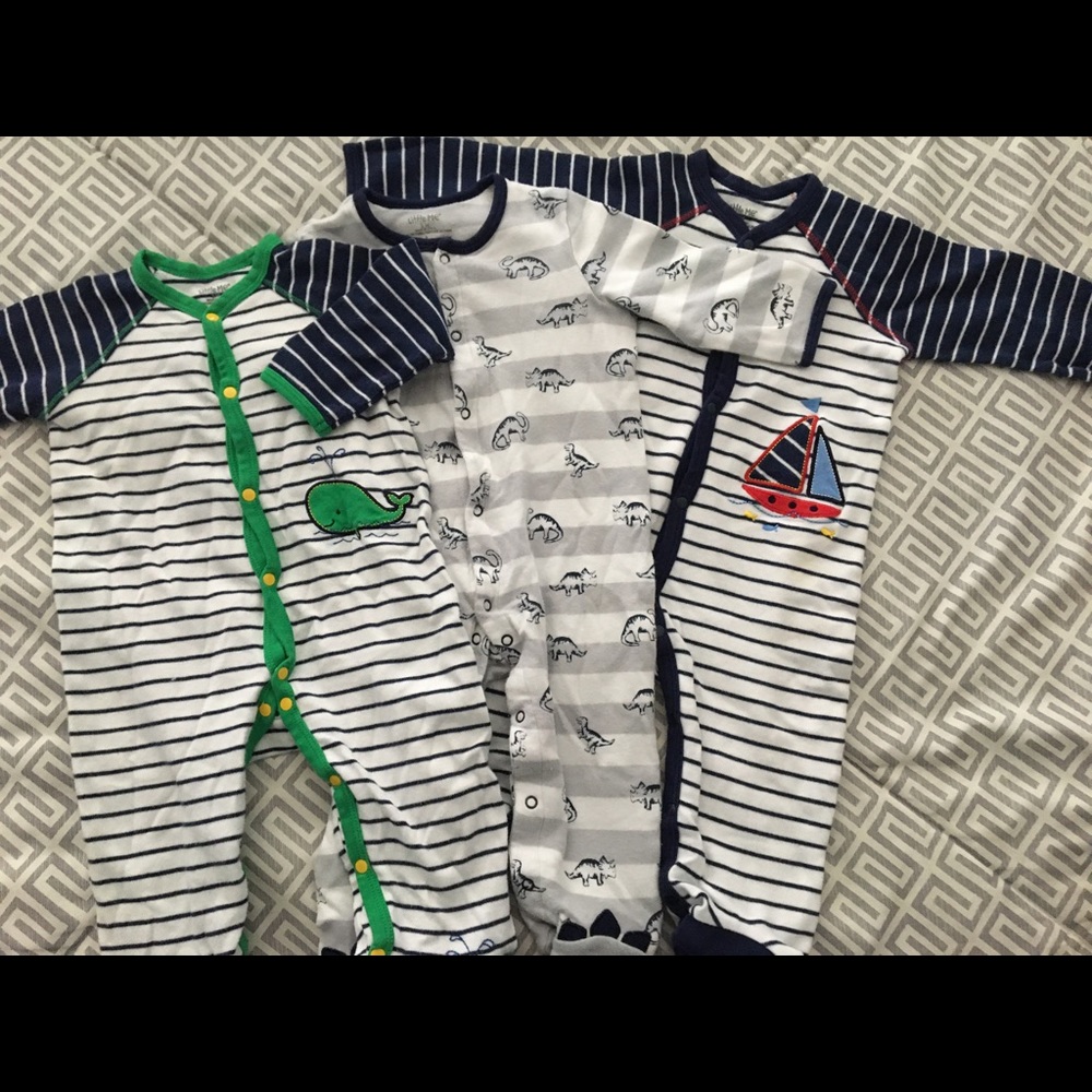 3pk Little Me pajamas 9mo